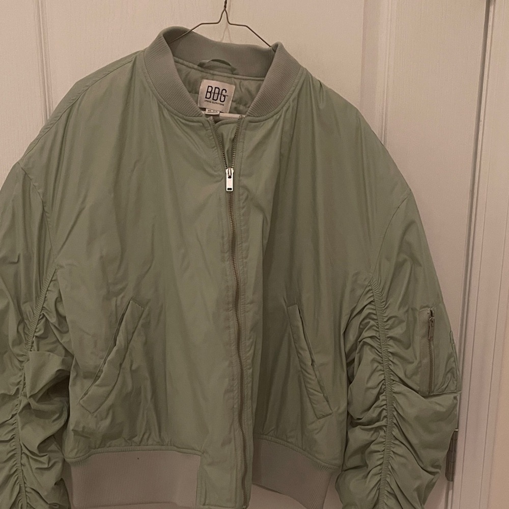 BDG Light Green Bomber Jacket